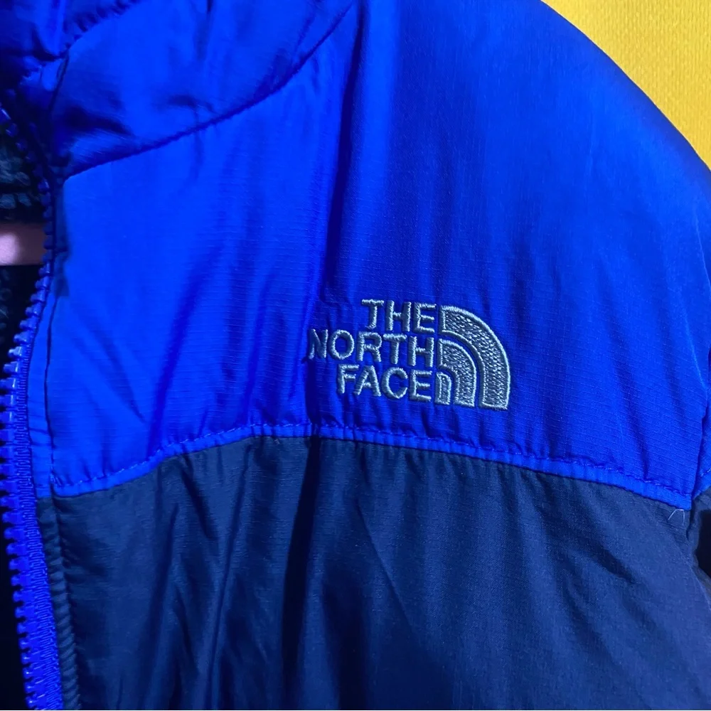 The North Face Royal Blue & Black Kids Puffer Jacket